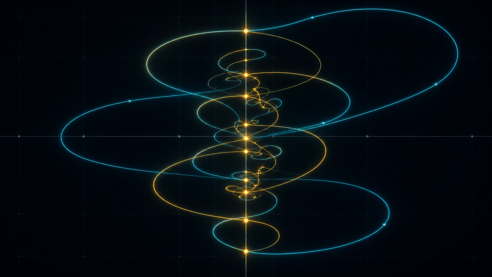 The Riemann zeta function traced as a curve in the complex plane.